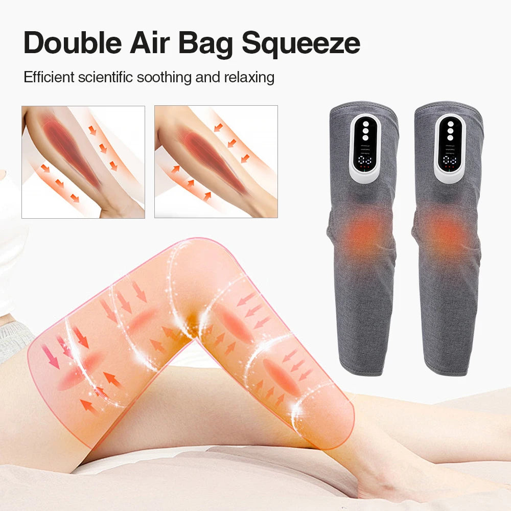 Air Compression Leg Massager with Heat – Relaxation & Recovery