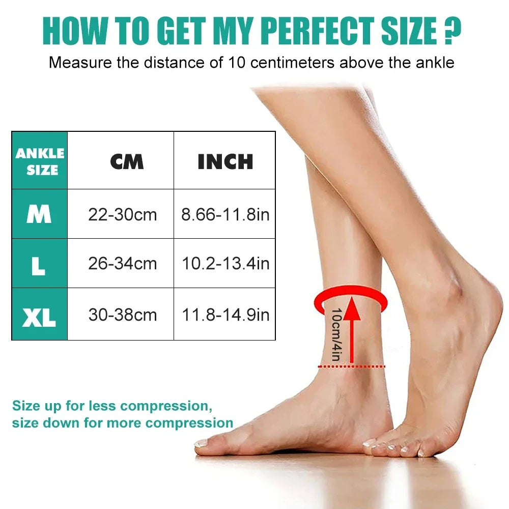 Adjustable Ankle Support Sleeve – Sports Wrap for Comfort & Stability