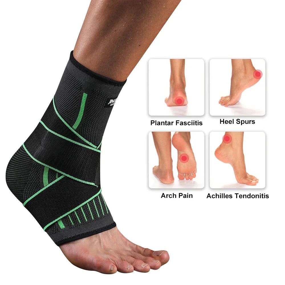 Adjustable Ankle Support Sleeve – Sports Wrap for Comfort & Stability