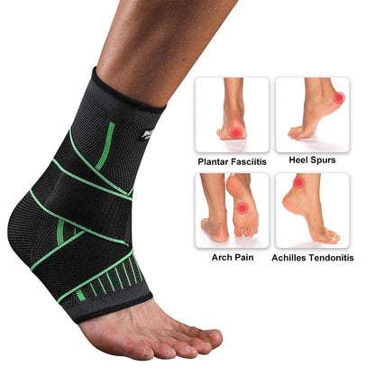 Adjustable Ankle Support Sleeve – Sports Wrap for Comfort & Stability